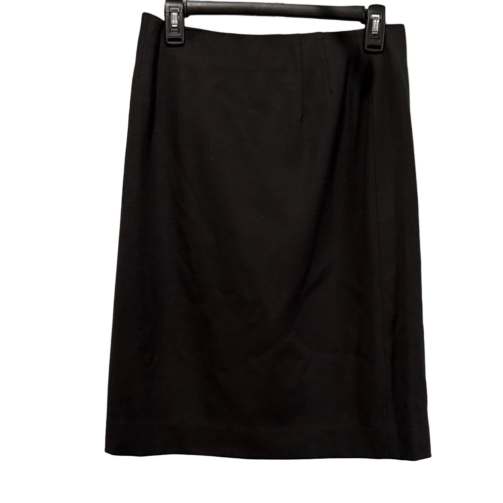 Jones New York Wool Black Pencil Skirt